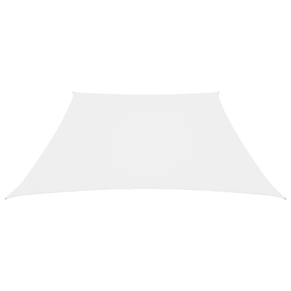 vidaXL Solsegel oxfordtyg trapets 3/5x4 m vit