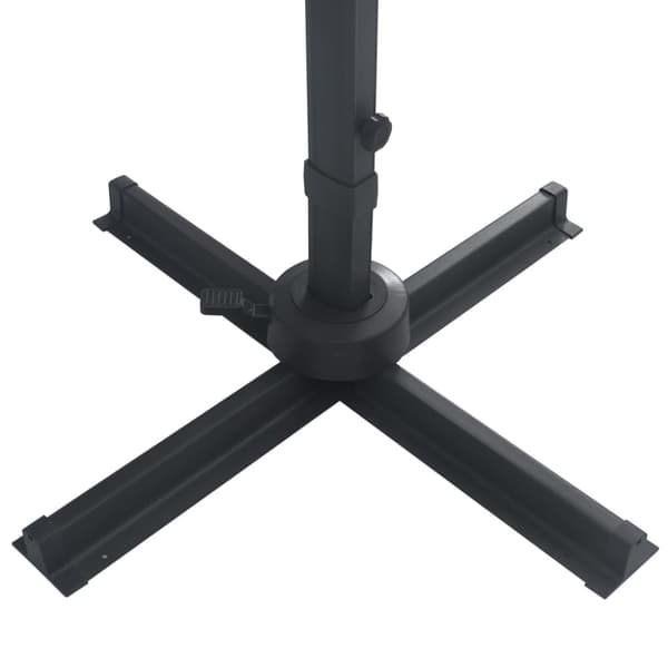 vidaXL Aurinkovarjo cantilever LED-valoilla 400x300 cm terrakotta