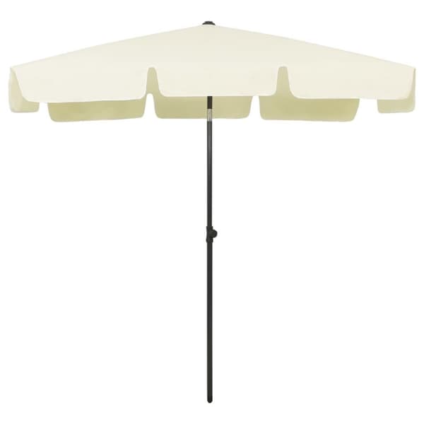 vidaXL Ranta-aurinkovarjo hiekankeltainen 200x125 cm