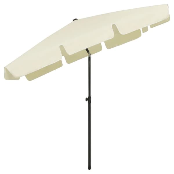 vidaXL Ranta-aurinkovarjo hiekankeltainen 200x125 cm