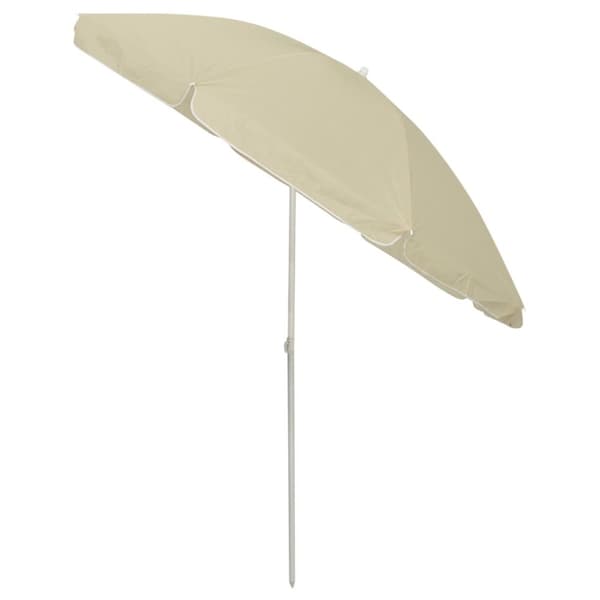 vidaXL Strandparasoll gul 240 cm
