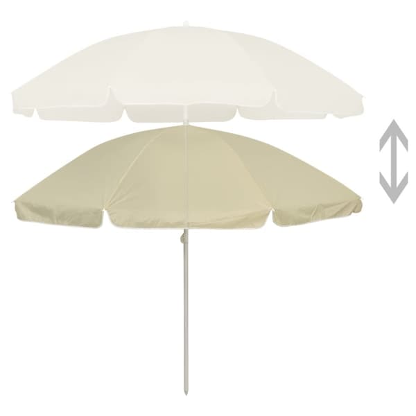 vidaXL Strandparasoll gul 240 cm