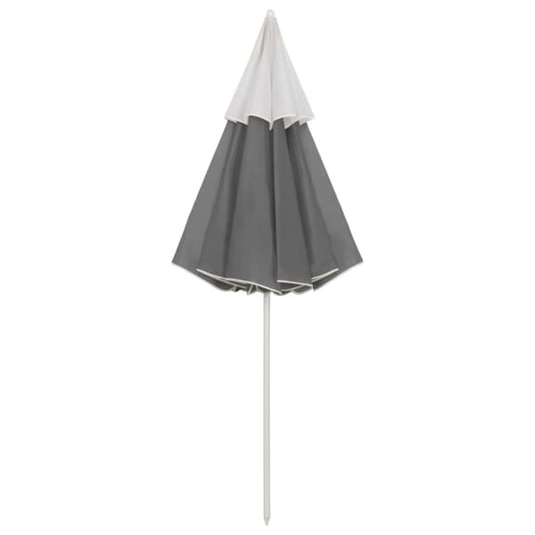 vidaXL strandparasol 300 cm antracitgrå