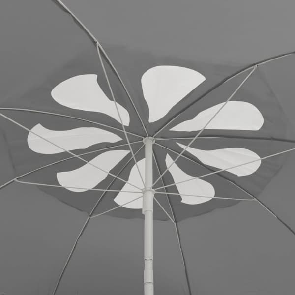 vidaXL strandparasol 300 cm antracitgrå