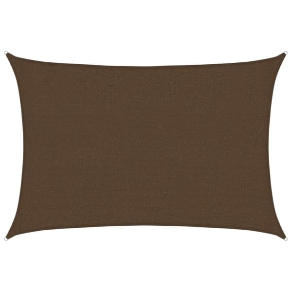 vidaXL Solseil 160 g/m² brun 2,5x3,5 m HDPE