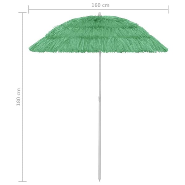 vidaXL Hawaii Rantavarjo vihreä 180 cm