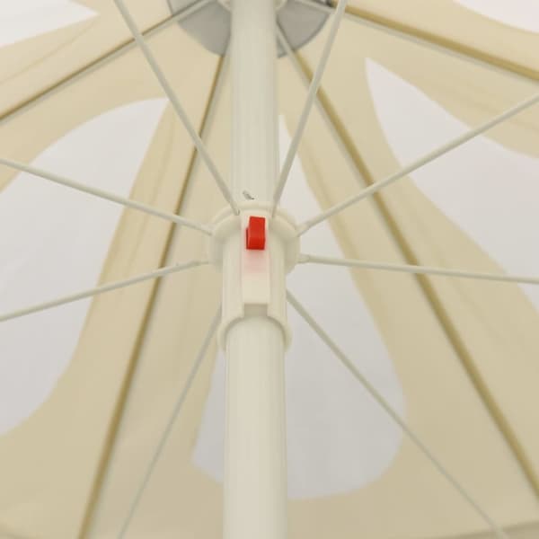 vidaXL strandparasol 240 cm sandgul