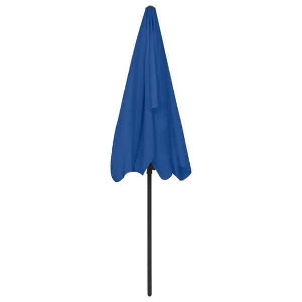 vidaXL Strandparasoll asurblå 200x125 cm