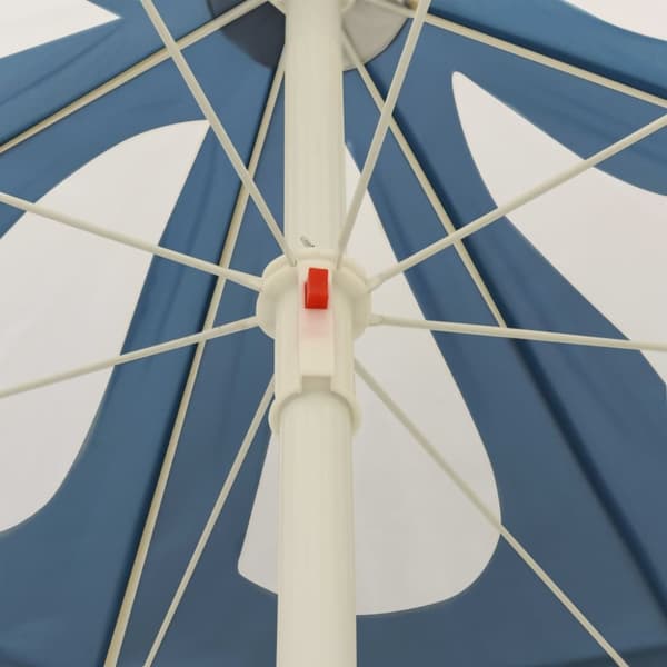 vidaXL Strandparasoll blå 240 cm