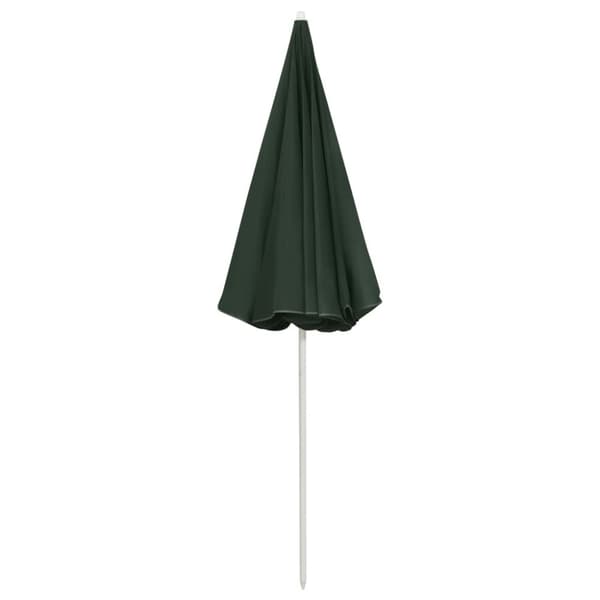 vidaXL Strandparasoll grön 240 cm