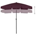 Miniatyrbilde 5 av 8: vidaXL Strandparasoll vinrød 180x120 cm