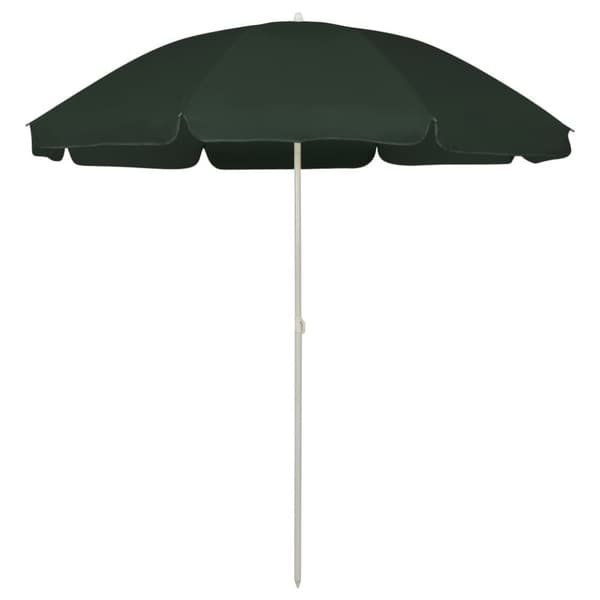 vidaXL strandparasol 240 cm grøn