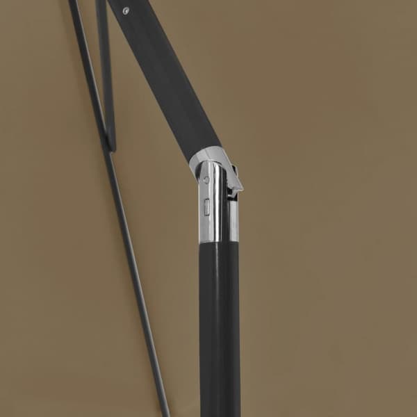 vidaXL strandparasol 180x120 cm gråbrun