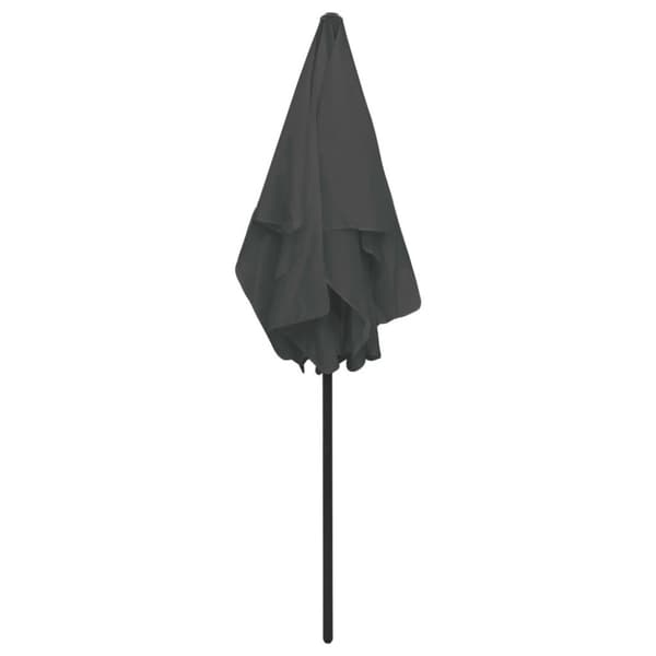 vidaXL strandparasol 180x120 cm antracitgrå