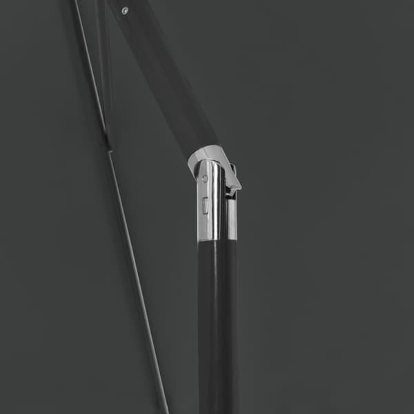 vidaXL strandparasol 180x120 cm antracitgrå