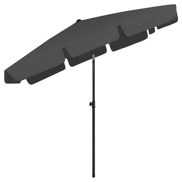 vidaXL Ranta-aurinkovarjo antrasiitti 200x125 cm
