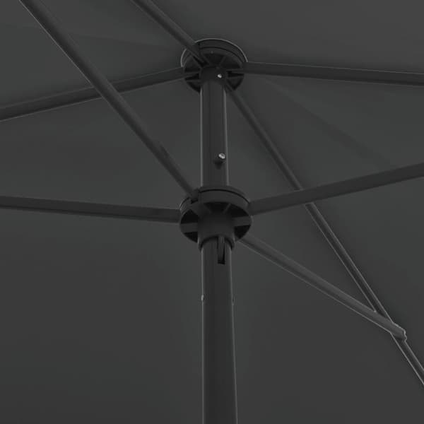 vidaXL Ranta-aurinkovarjo antrasiitti 200x125 cm
