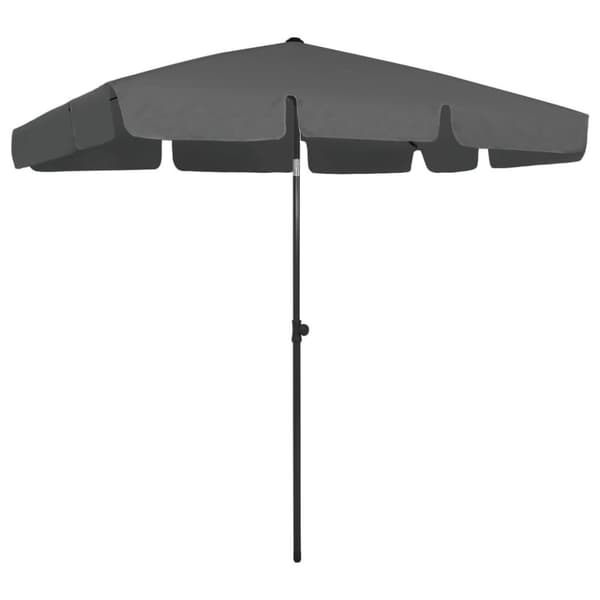 vidaXL Ranta-aurinkovarjo antrasiitti 200x125 cm