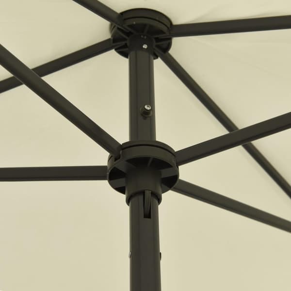 vidaXL strandparasol 180x120 cm sandgul