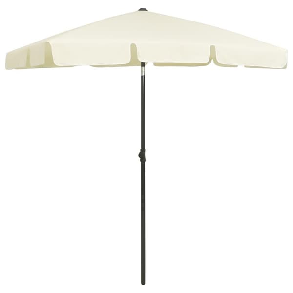 vidaXL strandparasol 180x120 cm sandgul