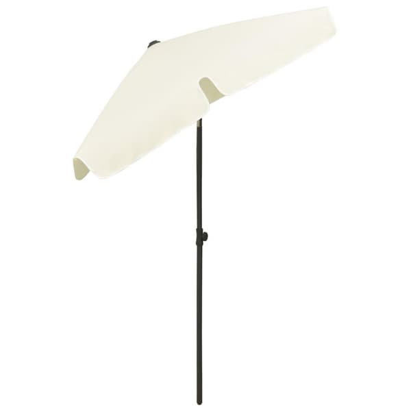 vidaXL strandparasol 180x120 cm sandgul