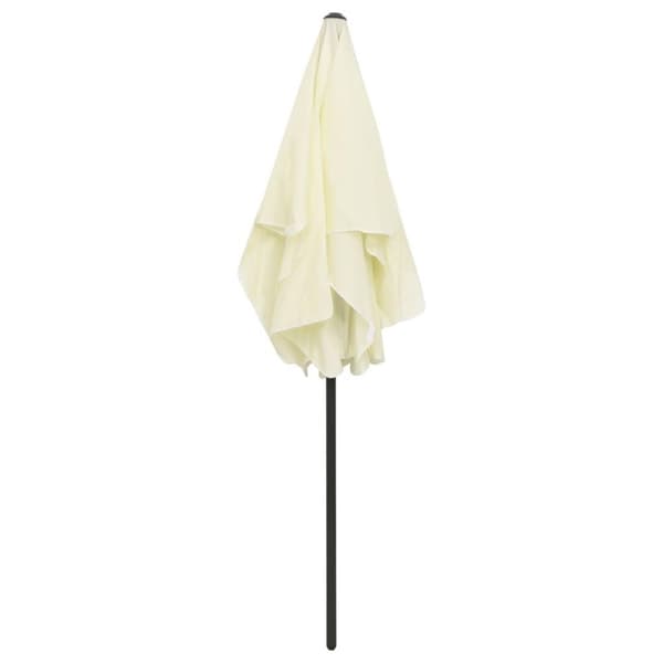 vidaXL Strandparasoll gul 180x120 cm