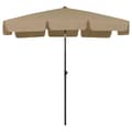 Miniatyrbilde 4 av 8: vidaXL Strandparasoll gråbrun 200x125 cm