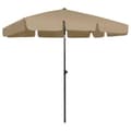 Miniatyrbilde 1 av 8: vidaXL Strandparasoll gråbrun 200x125 cm