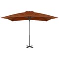 Miniatyrbillede 3 af 8: vidaXL hængeparasol 250x250 cm aluminiumsstang terrakotta