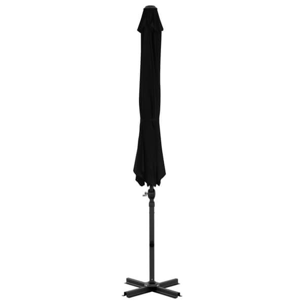 vidaXL Aurinkovarjo cantilever alumiinitolpalla 300 cm musta