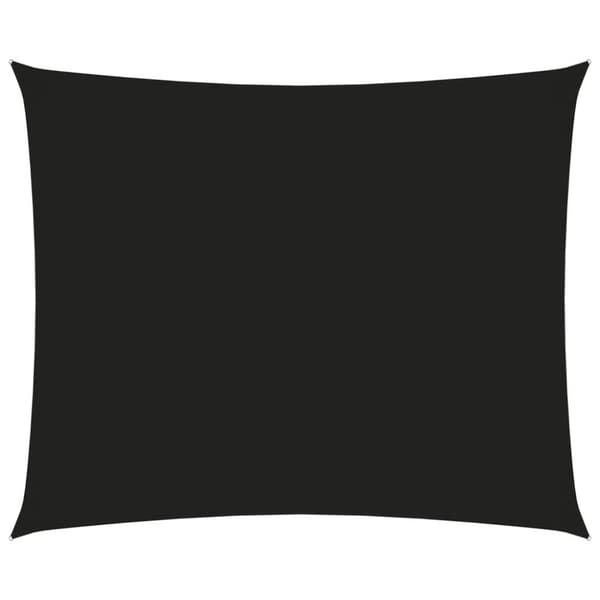 vidaXL Solseil oxfordstoff rektangulær 2,5x3,5 m svart