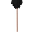 Miniatyrbillede 5 af 6: vidaXL parasol 270 cm træstang sort