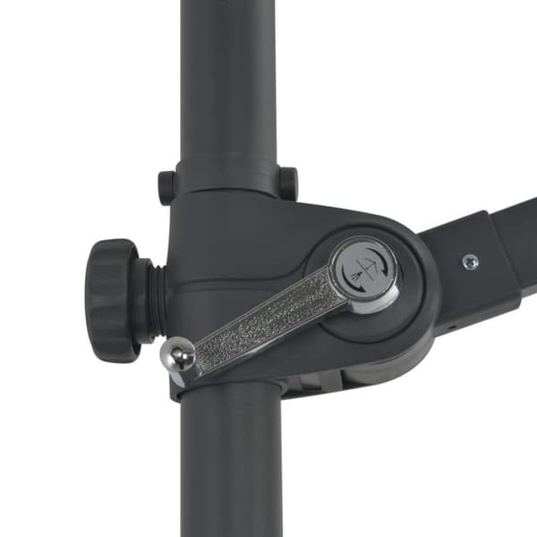 vidaXL Aurinkovarjo cantilever terästolpalla 300 cm musta