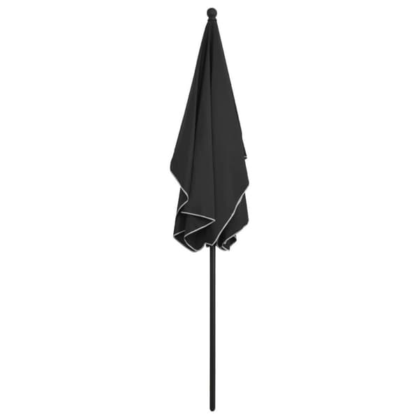 vidaXL parasol med stang 210x140 cm antracitgrå