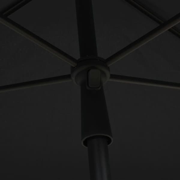 vidaXL parasol med stang 210x140 cm antracitgrå