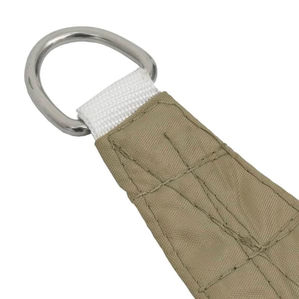 vidaXL Solseil oxfordstoff trapesformet 3/5x4 m beige