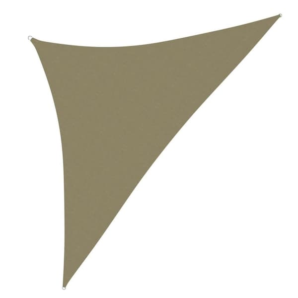 vidaXL Solseil oxfordstoff trekantet 4x4x5,8 m beige