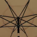 Miniatyrbillede 2 af 8: vidaXL parasol med aluminiumsstang 3,5 m 3 niveauer gråbrun