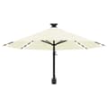Miniatyrbillede 4 af 10: vidaXL væghængt parasol med LED metalstang 300 cm sandfarvet