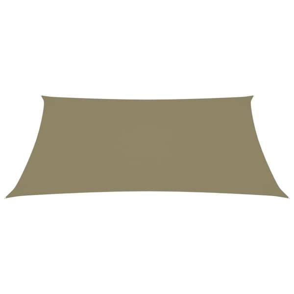 vidaXL Solseil oxfordstoff rektangulær 2,5x4 m beige