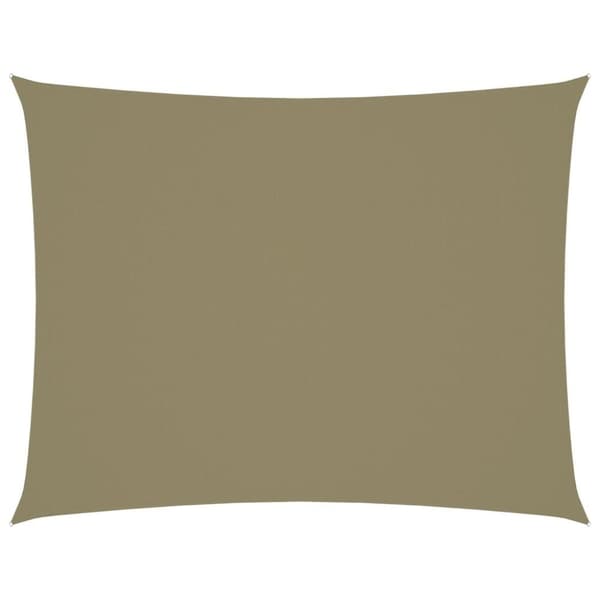 vidaXL Solseil oxfordstoff rektangulær 2,5x4 m beige