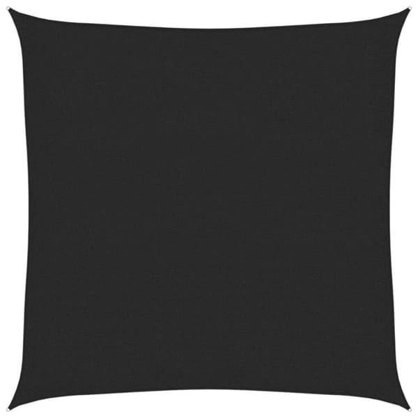 vidaXL Aurinkopurje 160 g/m² musta 2,5x2,5 m HDPE