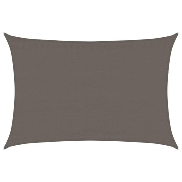 vidaXL Solseil 160 g/m² antrasitt 3,5x4,5 m HDPE