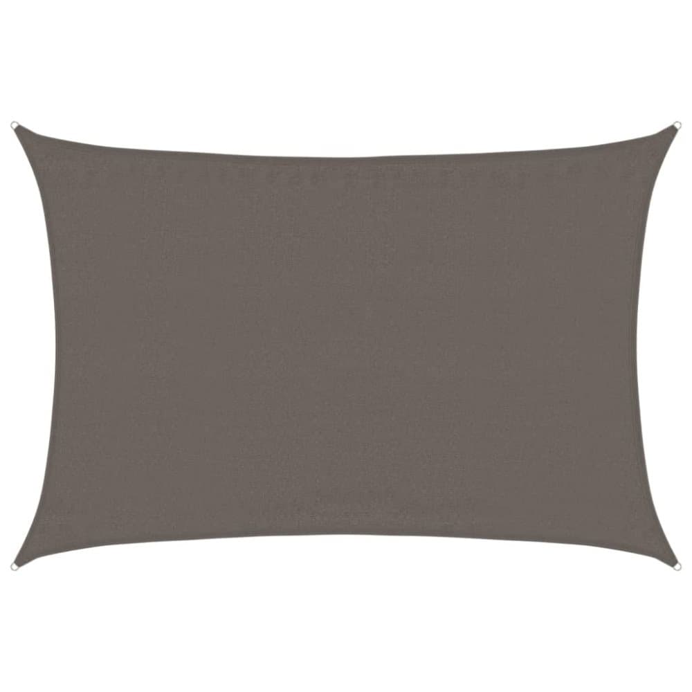 vidaXL Solsegel 160 g/m² antracit 3,5x4,5 m HDPE