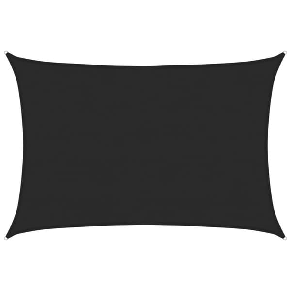 vidaXL Aurinkopurje 160 g/m² musta 5x6 m HDPE