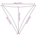 Miniatyrbilde 11 av 11: vidaXL Solseil 160 g/m² antrasitt 4,5x4,5x4,5 m HDPE