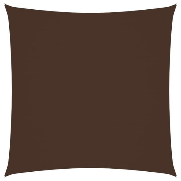 vidaXL Solseil oxfordstoff kvadratisk 4,5x4,5 m brun