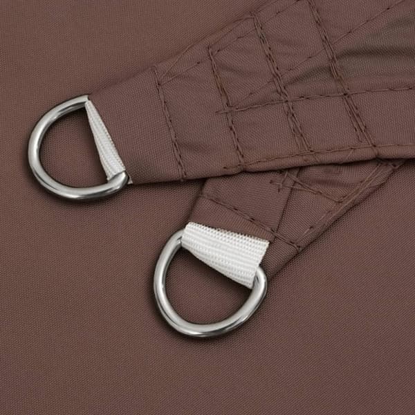 vidaXL Solseil oxfordstoff trekantet 4,5x4,5x4,5 m brun