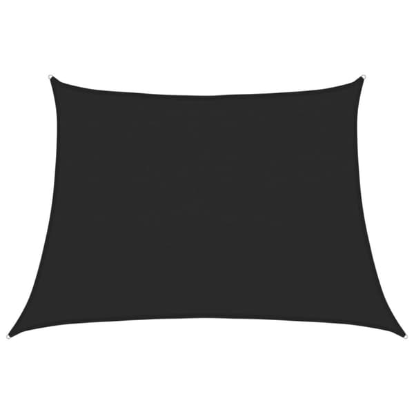 vidaXL Solseil 160 g/m² svart 4/5x3 m HDPE