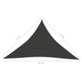 Miniatyrbilde 8 av 11: vidaXL Solseil 160 g/m² antrasitt 5x5x6 m HDPE
